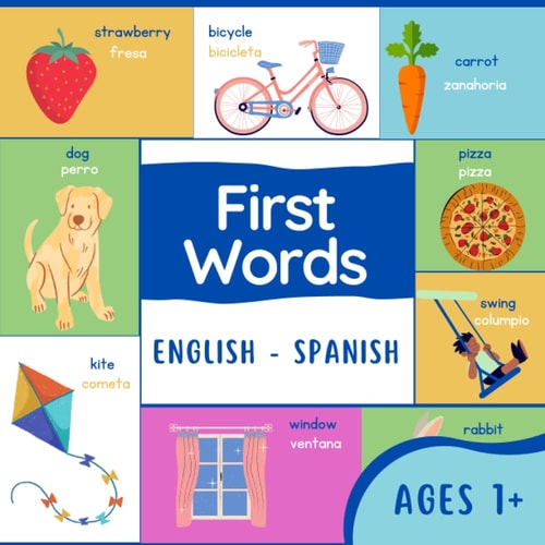 First Words English Spanish Simple First Words Spanish