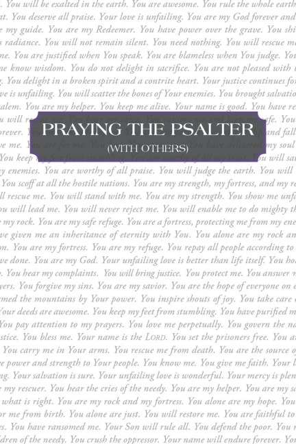 Praying the Psalter (With Others)