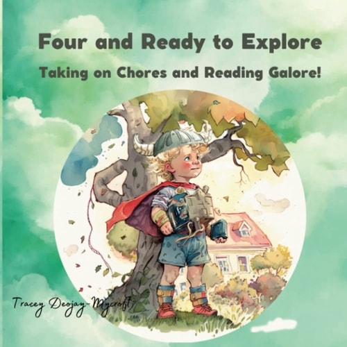 Four and Ready to Explore Taking on Chores and Reading Galore!