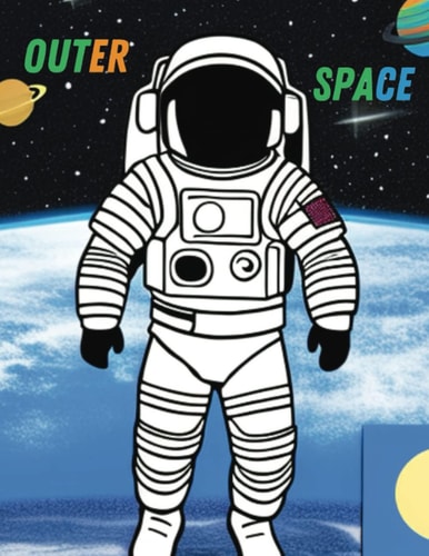 Outer Space Coloring Book 56 Cool Illustrations About Space.