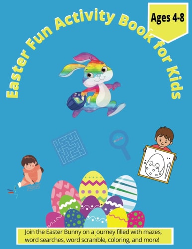 EASTER FUN ACTIVITY BOOK FOR KIDS - AGES 4-8