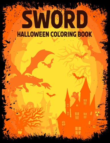 The Four Horseman of Halloween Sword: Halloween Coloring Book Fopr Adults