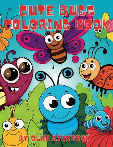 Cute Bugs Coloring Book