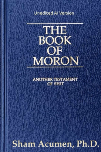 The Book of Moron (Unedited AI Version) Another Testament of Shit