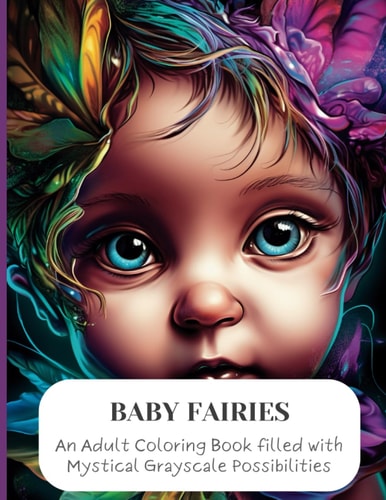 Baby Fairies An Adult Coloring Book Filled with Mystical Grayscale Possibilities