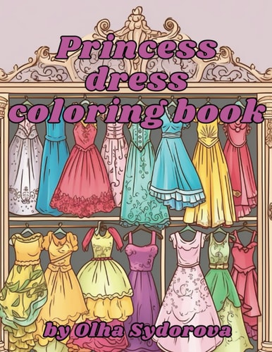 Princess Dress Coloring Book