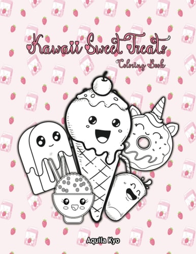 Kawaii Sweet Treat Coloring Book