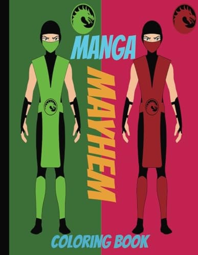 Manga Mayhem Coloring Book 24-page Anime/manga Coloring Book for Kids Ages 9 to 18
