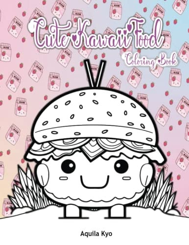 Cute Kawaii Food Coloring Book