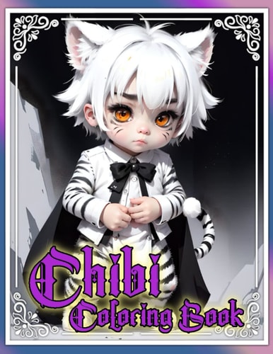 Chibi Fantasy and Whimsical Coloring Book, Filled with Chibi and Pets