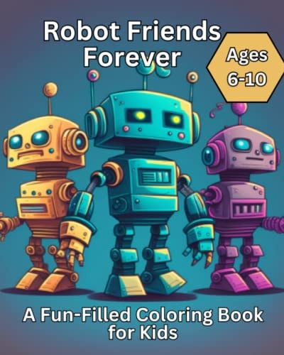 Robot Friends Forever A Fun-Filled Coloring Book for Kids