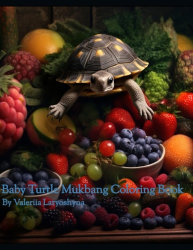 Baby Turtle Mukbang Coloring Book