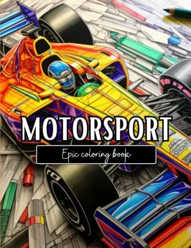 Epic Coloring Book Motor Sport