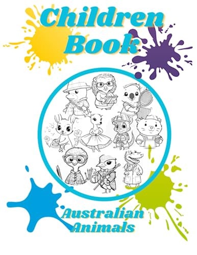 Children Book - Australian Animals Edition Australian Animals Coloring Book for Kids