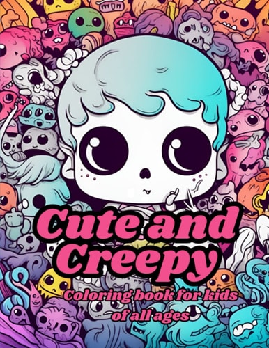 Cute and Creepy Coloring Book for Kids of All Ages