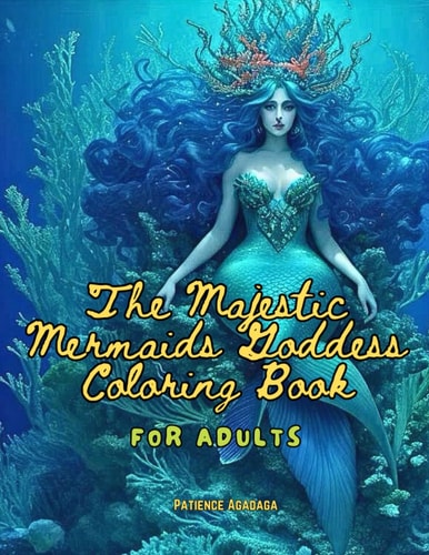 The Majestic Mermaids Goddess Coloring Book For Adults