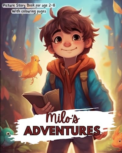Milo's Adventures - with Self- Colouring Pages (Road Trip Activities, Bedtime Story, Interactive)