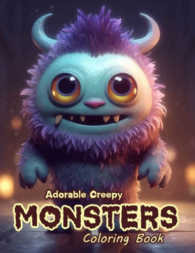 Adorable Creepy Monsters Coloring Book Creepy Kawaii Monsters Coloring Book