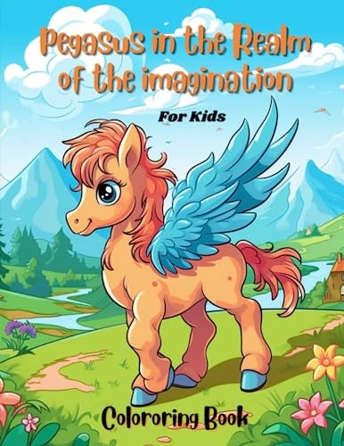 Pegasus in the Realm of Imagination A Winged Horse to Color and Dream