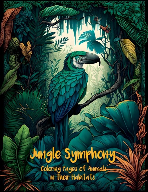 Jungle Symphony: Coloring Pages of Animals in their Habitats