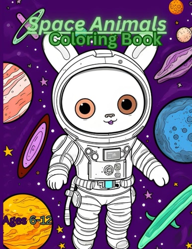Space Animals Coloring Book