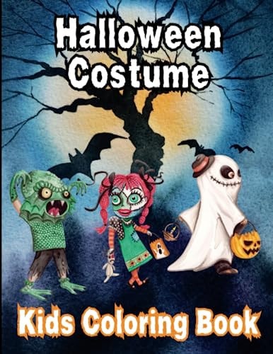Halloween Costume Kids Coloring Book