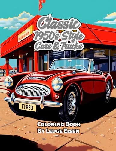 Classic 1950's Style Cars & Trucks Coloring Book