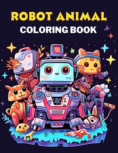 Robot Animal Coloring Book For Kids