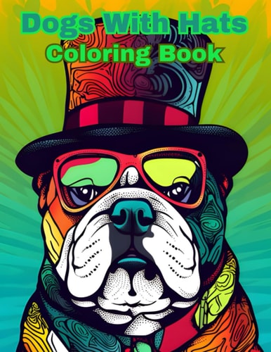 Dogs With Hats Coloring Book