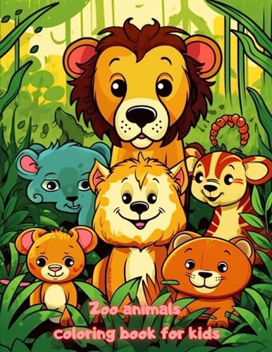Zoo Animals Coloring Book for Kids