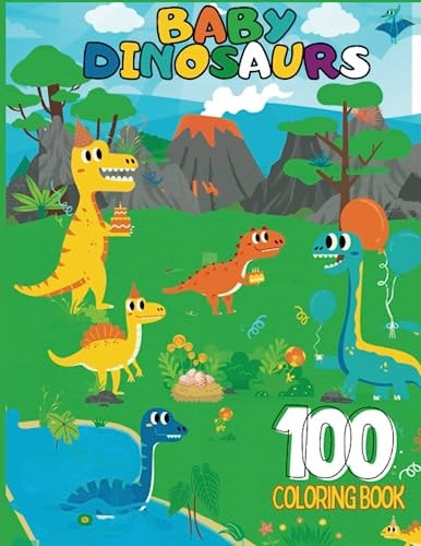Dinosaur Coloring Book for Kids Great Gift for Boys & Girls, Ages 2-8
