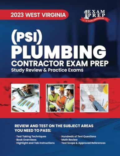 2023 West Virginia Plumbing Contractor (PSI) 2023 Study Review & Practice Exams