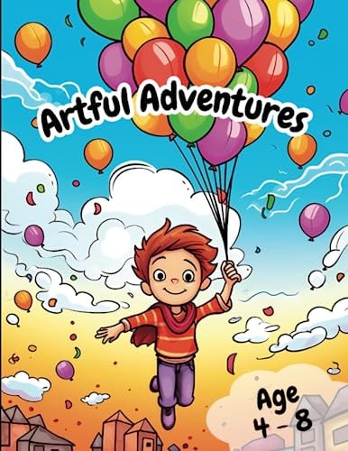 Artful Adventures Large Print Adventure Coloring Book for Kids, Boys and Girls Ages 4-8