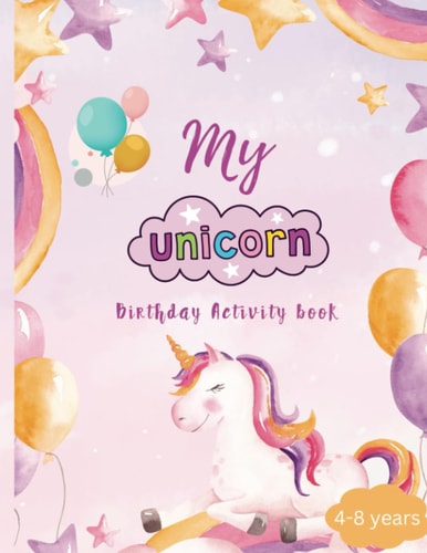Unicorn Birthday Activity Book