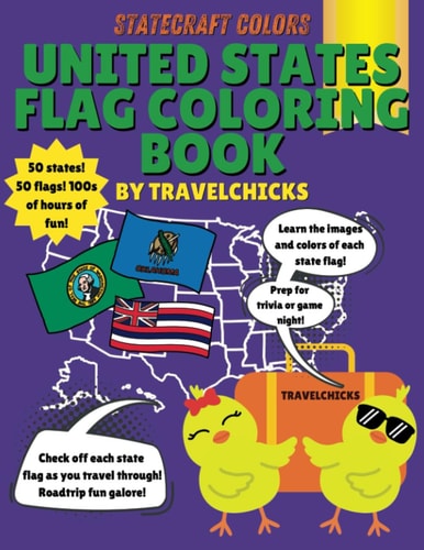 Statecraft Colors United States Flag Coloring Book