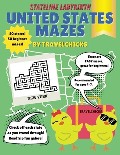 Stateline Labyrinths United States Mazes - Easy/Ages 4-7
