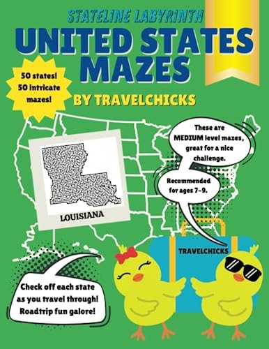 Stateline Labyrinths United States Mazes - Medium/Ages 7-9