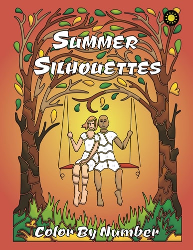 Summer Silhouettes Color By Number Activity Coloring Book for Adults Relaxation and Stress Relief