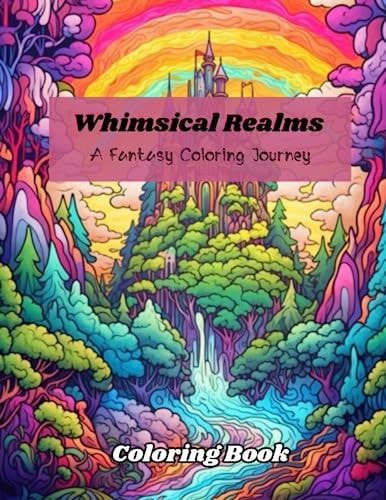 Whimsical Realms A Fantasy Coloring Journey