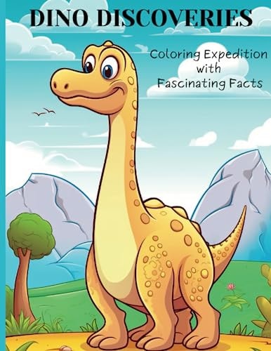 Dino Discoveries Coloring Expedition with Fascinating Facts