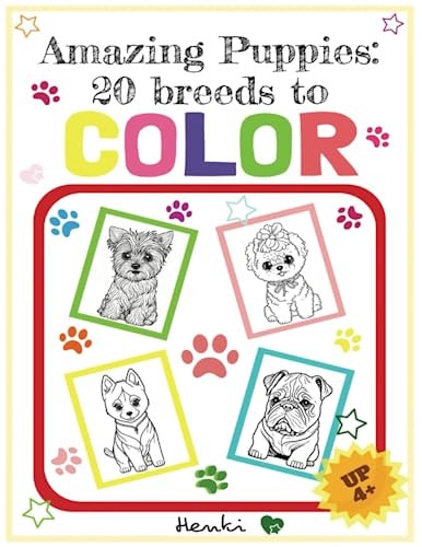 Amazing Puppies 20 Breeds to COLOR (Age: UP 4+)