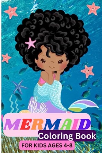 Mermaid Coloring Book For Kids Ages 4-8 (US Edition)