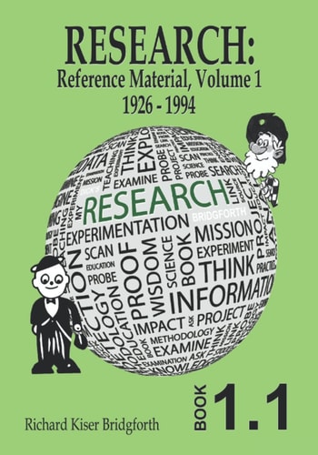 Research Reference Material, Volume 1
