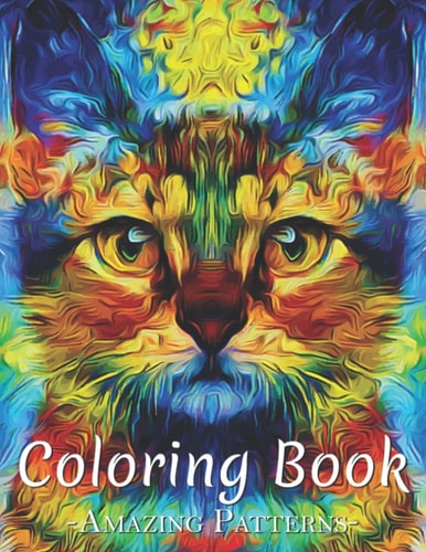 Coloring Book Cute Horror Spooky Coloring Pages For Adults, Toddlers, Kindergarten And Preschool Age: Big Book Of Pets, Animals ( Cat Colorful 1 Coloring Book)