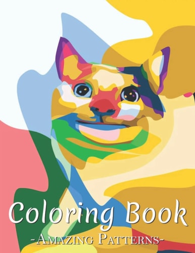 Coloring Book Adult Coloring Book Cats, Dog Pages With Stress Relieving And Relaxing Coloring Book For Adult, Kids, Teens, Children, Boys ( Cat Meme Coloring Book)