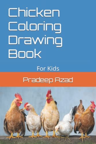 Chicken Coloring Drawing Book For Kids