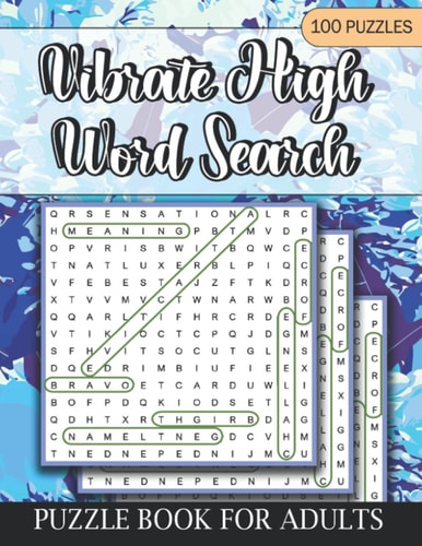 Vibrate High Word Search Puzzle Book for Adults
