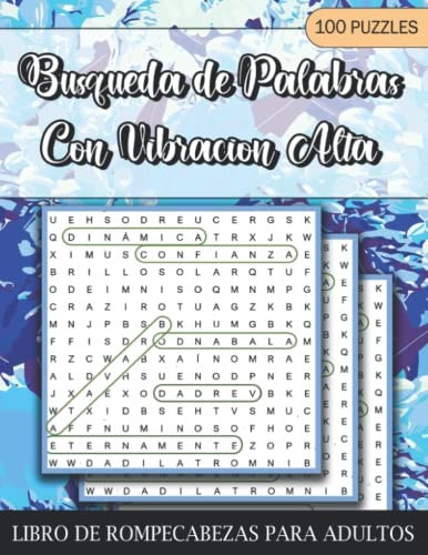Busqueda de Palabras Con Vibracion Alta Libro de Rompecabezas Para Adultos