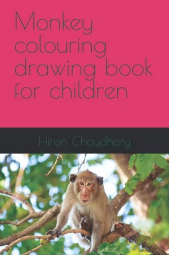 Monkey Colouring Drawing Book for Children