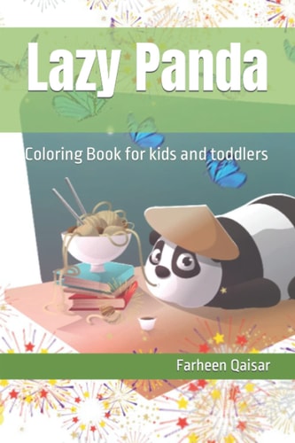 Lazy Panda Coloring Book for Kids and Toddlers